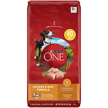Load image into Gallery viewer, Purina ONE Natural Dry Dog Food, SmartBlend Chicken &amp; Rice Formula - 40 lb. Bag
