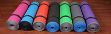 Load image into Gallery viewer, BalanceFrom GoFit All-Purpose 2/5-Inch (10mm) Extra Thick High Density Anti-Slip Exercise Pilates Yoga Mat with Carrying Strap, Blue &amp; Black
