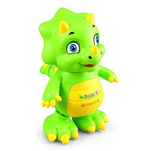 Load image into Gallery viewer, KGUANG Cartoon Cute Baby Dinosaur Triceratops Shaking Swing Walking Music Colorful Lights Children Dancing Dinosaur Toys 2-7 Years Old Boys and Girls Birthday
