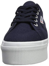 Load image into Gallery viewer, Superga Women's 2790 Platform Sneaker, Navy, 39.5 Medium EU (8.5 US)
