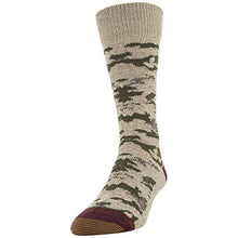 Load image into Gallery viewer, Gold Toe Men's Lodge Sustainable Crew Socks, 2 Pairs, Taupe Marl, Charcoal, Shoe Size: 6-12.5
