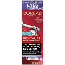 Load image into Gallery viewer, L'Oreal Paris Revitalift Hyaluronic Acid + Caffeine Hydrating Eye Serum with Anti-Aging Moisturizer Sample
