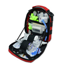 Load image into Gallery viewer, Lightning X Products Premium Nylon MOLLE Pouch Emergency Kit, Ideal for Tactical Medics, Military, Outdoor Enthusiasts (8" x 6.5" x 3", Black or Tan, for Gunshot Wounds &amp; Bleeding Control) (Red)
