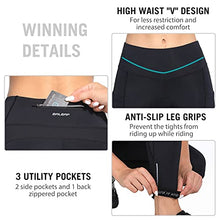 Load image into Gallery viewer, BALEAF Women's Cycling Pants 4D Padded Bike Pants Compression Leggings Warm Biking Tights Bicycle Biker Riding Pockets Black S
