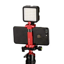 Load image into Gallery viewer, Ulanzi ST-03 Metal Smart Phone Tripod Mount with Cold Shoe Mount and Arca-Style Quick Release Plate for iPhone Xs X 8 7 Plus Samsung Huawei,Cell Phone Tripod Holder Clip Adapter (Red)
