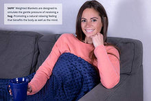 Load image into Gallery viewer, SAFR Home Therapy Weighted Blanket &amp; Removable Cover (60"x80" | 15lbs, Grey)
