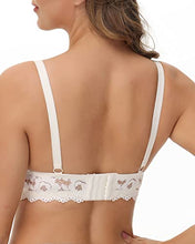 Load image into Gallery viewer, HOFISH Women's Maternity Bra for Breastfeeding Lace Nursing Bras Comfy for Pregnancy White L
