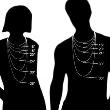 Load image into Gallery viewer, Black Bow Jewelry Men's 6mm 14k White Gold Flat Figaro Chain Necklace, 24 Inch
