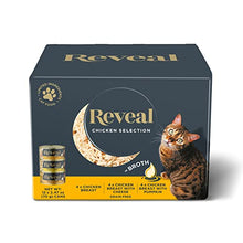 Load image into Gallery viewer, Reveal Natural Wet Cat Food, 12 Pack, Limited Ingredient Canned Wet Cat Food, Grain Free Food for Cats, Variety of Chicken Flavors in Broth, 2.47oz Cans
