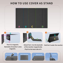 Load image into Gallery viewer, Portable Monitor Bundle - InnoView 15.8'' Black &amp; 15.6'' Silver 1080P FHD External Screen IPS HDR USB-C HDMI Gaming Monitor for Laptop PC Smartphone with Protective Case
