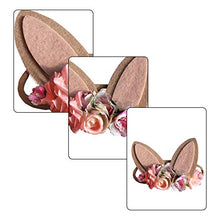 Load image into Gallery viewer, Bunny Ear Headband,Nylon Elastic Bunny Flower Ear Headband，Use for Holiday Parties, Weddings, Costumes, Easter Celebrations
