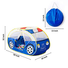 Load image into Gallery viewer, Anyshock Kids Tent, Kiddy Play Foldable Pop Up Police Car Tent Indoor Outdoor Toys Playhouse for Children Toddler 1-6 Year Old Gift for Boys Girls Baby (No Balls)
