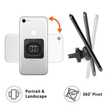 Load image into Gallery viewer, Kenu Airframe Magnetic Phone Car Mount for Air Vent - Portable Mobile Holder - 360 Degree Rotation - 6 Powerful Magnets with 1 Reusable Steel Plate - Use with Latest iPhones, Samsungs, and Androids
