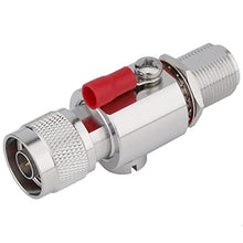 Load image into Gallery viewer, Coaxial N Type Lightning Arrestor 0 to 6 GHz (N-Male/N-Female) 50ohm,Protects 3G, 4G, LTE,GPS, 2.4GHz /5GHz Wi-Fi, 900MHz, Ham Other Outside Antennas
