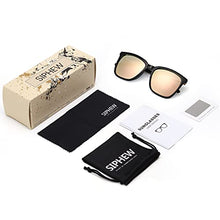 Load image into Gallery viewer, SIPHEW Womens Mirrored Sunglasses Polarized-Fashion Oversized Eyewear with UV400 Protection for Outdoor

