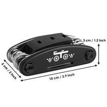 Load image into Gallery viewer, WOTOW 16 in 1 Multi-Function Bike Bicycle Cycling Mechanic Repair Tool Kit with 3 pcs Tire Pry Bars Rods
