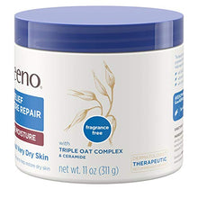 Load image into Gallery viewer, Aveeno Skin Relief Intense Moisture Repair Cream with Triple Oat Complex, Ceramide &amp; Rich Emollients, Steroid- &amp; Fragrance-Free Moisturizing Body Cream for Extra-Dry Skin, 11 oz
