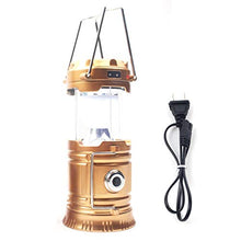 Load image into Gallery viewer, Pandamama Portable Lantern Portable and Mini Outdoor Hand-held or Hanging USB Rechargeable LED Camping Lantern Solar Flashlight Emergency Lantern
