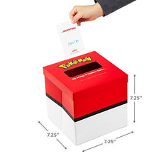 Load image into Gallery viewer, Hallmark Valentines Day Cards for Kids and Mailbox for Classroom Exchange, Pokémon (1 Box, 32 Valentine Cards, 35 Stickers, 1 Teacher Card)
