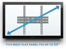 Load image into Gallery viewer, Tilting Flatscreen Wall Mount TV for 30, 32, 37, 39, 40, 42, 43, 47, 49, 50, 55 inch LED, LCD, and Plasma televisions - 77 lbs Capacity, 2" Low Profile Design, Max VESA 400 x 400
