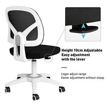 Load image into Gallery viewer, HBADA Office Chair, Mesh Desk Task Chair, Ergonomic Computer Chair with Adjustable Height for Adults and Kids,White
