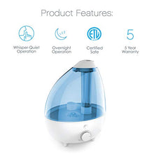 Load image into Gallery viewer, Pure Enrichment MistAire XL Ultrasonic Cool Mist Humidifier for Large Rooms - 1 Gallon Water Tank with Variable Mist Control, Automatic Shut-Off and Optional Night Light - Lasts Up to 24 Hours
