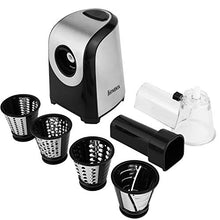 Load image into Gallery viewer, Salad Shooter Electric Spiralizer Vegetable Slicer Shredder Vegetable Cutter Cheese Grater for Home Kitchen Use with 4 Stainless Steel Rotary Blades(US Stock)
