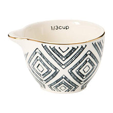 Load image into Gallery viewer, Creative Co-Op Stoneware, Black &amp; White, Set of 4 Measuring Cup, 4.5"
