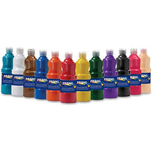Load image into Gallery viewer, Prang® Ready-to-Use Tempera Paint, 16 Oz, Assorted Colors, Pack of 12
