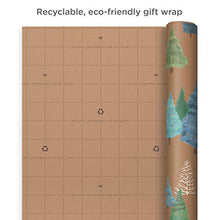 Load image into Gallery viewer, Hallmark Kraft Cut Lines on Reverse (3 Rolls: 90 sq ft TTL) Gift, Tri-Pack, Sustainable Holiday Wrap

