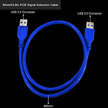 Load image into Gallery viewer, FebSmart PCI-E Riser for Bitcoin Litecoin ETH Coin Mining 6 PIN Powered PCIE Extension Cable GPU Riser Ethereum Mining ETH GPU Extension Cable PCIEX1 to PCIE X16 VER006C GPU Riser(Blue 6-PCS)

