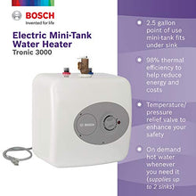 Load image into Gallery viewer, Bosch Electric Mini-Tank Water Heater Tronic 3000 T 2.5-Gallon (ES2.5) - Eliminate Time for Hot Water - Shelf, Wall or Floor Mounted
