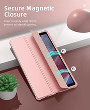 Load image into Gallery viewer, MoKo Case Fits Samsung Galaxy Tab A7 Lite 8.7 Inch SM-T225/T220/T227, Slim Lightweight Smart Case Trifold Stand Case with Soft TPU Translucent Frosted Back Shell for Galaxy Tab A7 Lite - Rose Gold
