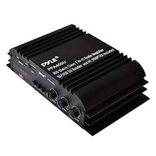 Load image into Gallery viewer, Class-T HiFi Power Audio Amplifier - 100W Dual Channel Surround Sound Stereo Receiver Box w/ USB, RCA, 12V Adapter - For Subwoofer Speaker, iPhone, Home Theater, PA System - Pyle PFA400U
