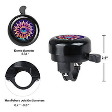 Load image into Gallery viewer, ZYCCW Customized Design Bike Bicycle Bell, Loud Long Crisp Clear Sound for Adults Kids Mountain Road Bike BMX Electric Bike (Evil Eye Flower)
