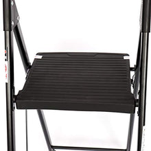Load image into Gallery viewer, EFINE 3 Step Ladder, Folding Step Stool with Tool Platform, Wide Anti-Slip Pedal, Sturdy Steel Ladder, Convenient Handgrip, Lightweight 330lbs Portable Steel Step Stool
