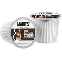 Load image into Gallery viewer, Maud's Dark Roast Decaf Coffee (Decaf Tall Dark and Handsome) 24ct. Solar Energy Produced Recyclable Single Serve Decaf Dark Roast Coffee Pods, 100% Arabica Coffee California Roasted, KCup Compatible
