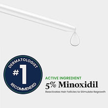 Load image into Gallery viewer, 5% Minoxidil Extra Strength Hair Regrowth Treatment by Just For Men, Topical Solution for Hair Loss, Thinning &amp; Balding, Unscented, Includes Dropper, 3 Month Supply
