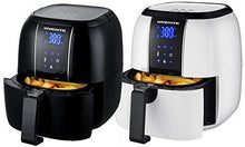 Load image into Gallery viewer, Ovente Electric Air Fryer 3.2-Quart for Grilling Roasting with Digital LED Touch Display Non-Stick Fry Basket &amp; Pan, 1400 Watt Power Air Oven &amp; Oilles Cooker with Temperature Control, Black FAD61302B
