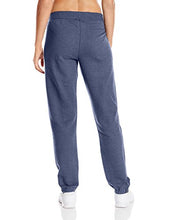 Load image into Gallery viewer, Hanes Women's Mid Rise Cinch Bottom Fleece Sweatpant, Navy Heather, L
