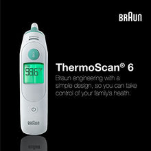 Load image into Gallery viewer, Braun ThermoScan 6, IRT6515 – Digital Ear Thermometer for Adults, Babies, Toddlers and Kids – Fast, Gentle, and Accurate with Color Coded Results
