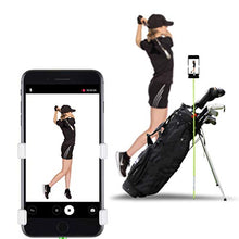 Load image into Gallery viewer, SelfieGOLF Record Golf Swing - Cell Phone Holder Golf Analyzer Accessories | Winner of The PGA Best Product | Selfie Putting Training Aids Works with Any Golf Bag and Alignment Stick
