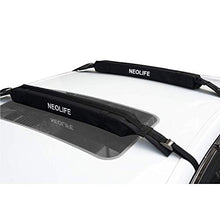Load image into Gallery viewer, WONITAGO Soft Roof Rack Pads with Single Wrap-Rax Straps for Surfboard, Kayak, SUP Paddleboard, Snowboard 28inch (Pair)
