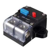 Load image into Gallery viewer, EPLZON 200A Circuit Breaker Resettable Circuit Breaker 200 amp Self Recovery Circuit Breaker Manual Reset Button for Car Audio and Amps Protection
