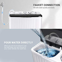 Load image into Gallery viewer, TACKLIFE Portable Compact Mini Two-Tub Washing Machine 17.6lbs with Soaking and Rotating Circulation Function, Washer(11lbs) &amp; Spinner(6.6lbs) for Camping, Apartments, Dorm, RV - DSBP171
