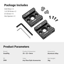 Load image into Gallery viewer, SmallRig Cold Shoe Mount Adapter (2pcs Pack) with 1/4"-20 Thread for Camera Cage Flash LED Moniter - 2060
