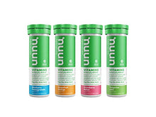 Load image into Gallery viewer, Nuun Vitamins: Vitamins + Electrolyte Drink Tablets, Mixed Fruit Pack, 4 Tubes (48 Servings)
