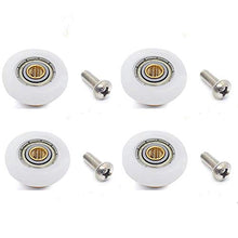 Load image into Gallery viewer, 4 Sets Shower Door Rollers Runners Wheels Replacement Part Bathroom Glass Door Runner Sliding Shower Door Roller Wheel - 19mm x 5mm
