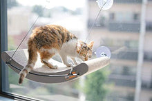 Load image into Gallery viewer, K&amp;H PET PRODUCTS EZ Mount Cat Scratcher Kitty Sill Cradle &amp; Refill - Perfect Cardboard Cat Toy and Sunny Lounge Spot in One Complete Kitty Sill Cradle Black/Cardboard 11 X 20 X 2 Inches
