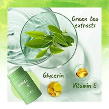 Load image into Gallery viewer, Green Tea Mask Moisturizes Oil Control Green Tea Purifying Clay Stick Mask Deep Cleansing Smearing Clay Mask Moisturizing Nourishing Skin Deep Clean Pore for All Skin Types Men Women
